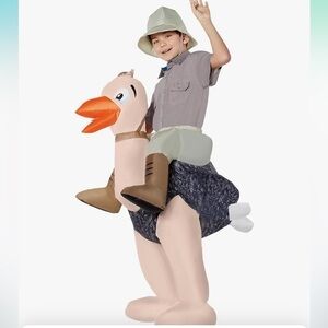 Spirit Halloween Inflatable Ostrich Kids Piggyback Costume Funny Halloween Costu